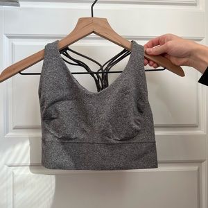 Pro fit grey sports bra